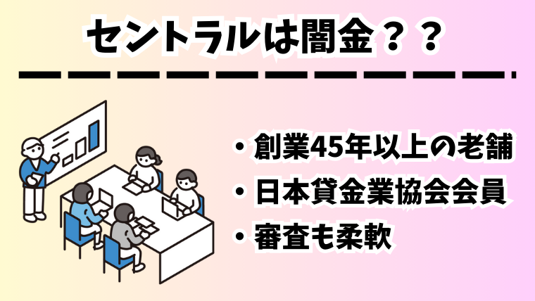 セントラルは闇金なの？